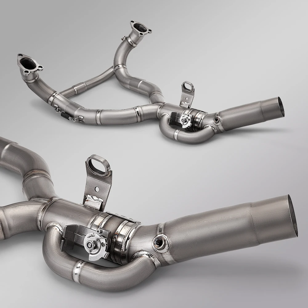 For R1300GS R1300 GS Adventure Motorcycle Exhaust Manifold Titanium Head Pipe 60mm With Electric Controlled Valve