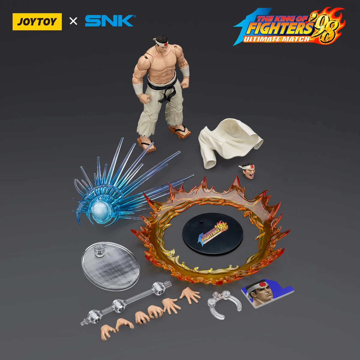 JOYTOY SNK Officieel gelicenseerde KOF 98 The King Of Fighters Hero Team actiefiguur met game-effect accessoires verzamelmodel