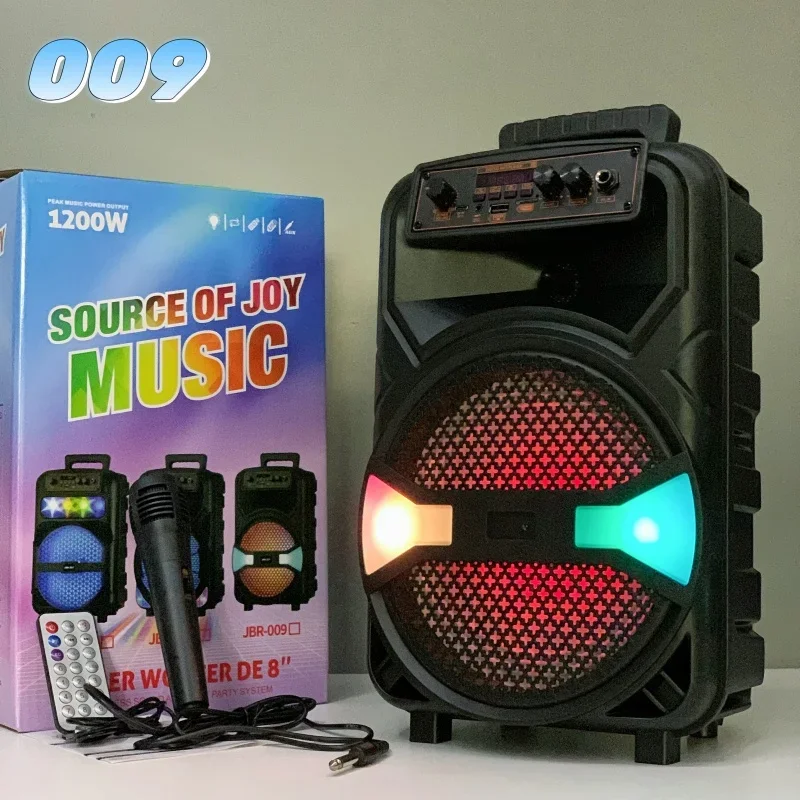 1200W P.M.P.0 Heavy Bass High Power Bluetooth Speaker TWS/TF Wireless Party Box RGB Portable Subwoofer Outdoor Karaoke With MlC