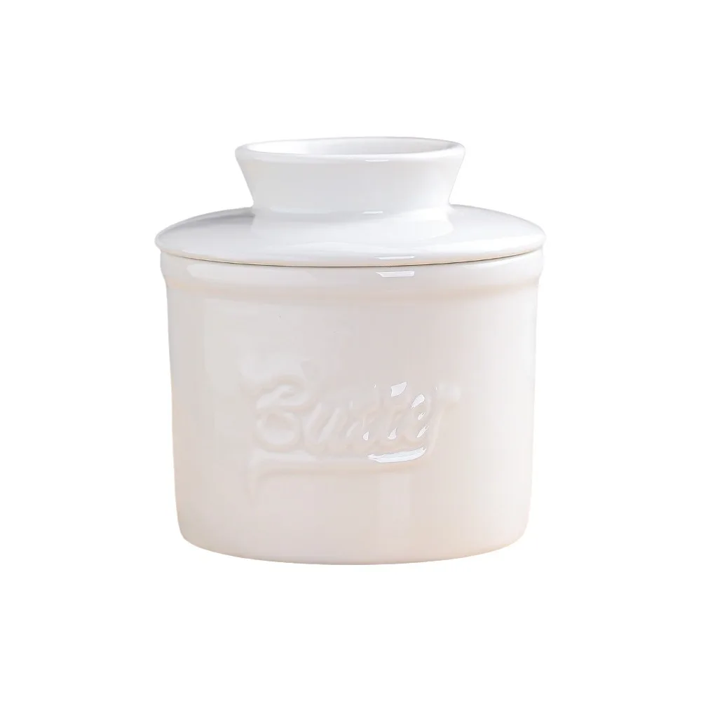 Spice Jar Sealed Round Butter Box Keep Fresh with Lid Butter Bell Crock Large Capacity Butter Storage Container Household