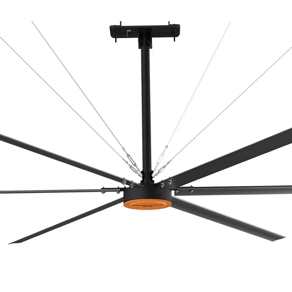1200W Low Noise Industrial Ceiling Fans For Farm Warehouse 4S Shop Ventilation Cooling Fans Large Industry HVLS FAN