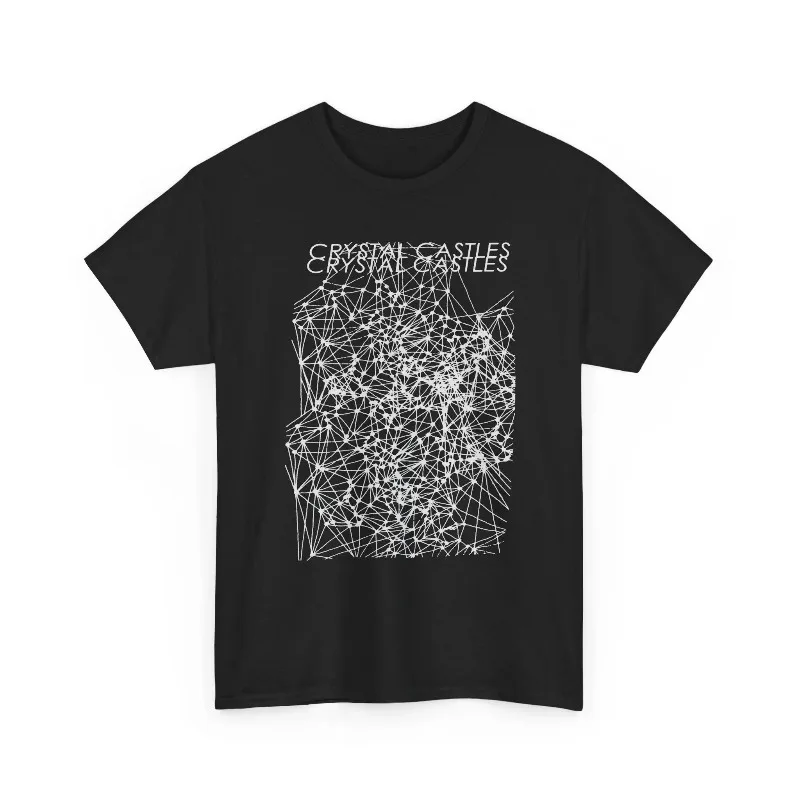 Crystal Castles T-Shirt, Crimewave Album Art, Electronic Music Tee Summer Men's and Women's Loose and Breathable T-shirt Top