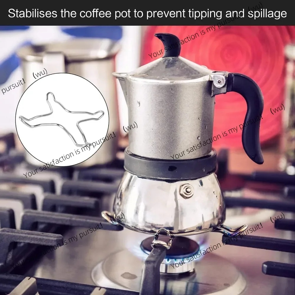 2/4pcs gas stove support stand, stainless steel stand, camping iron stove ring, heat diffuser, small pot stand, kitchen cooking