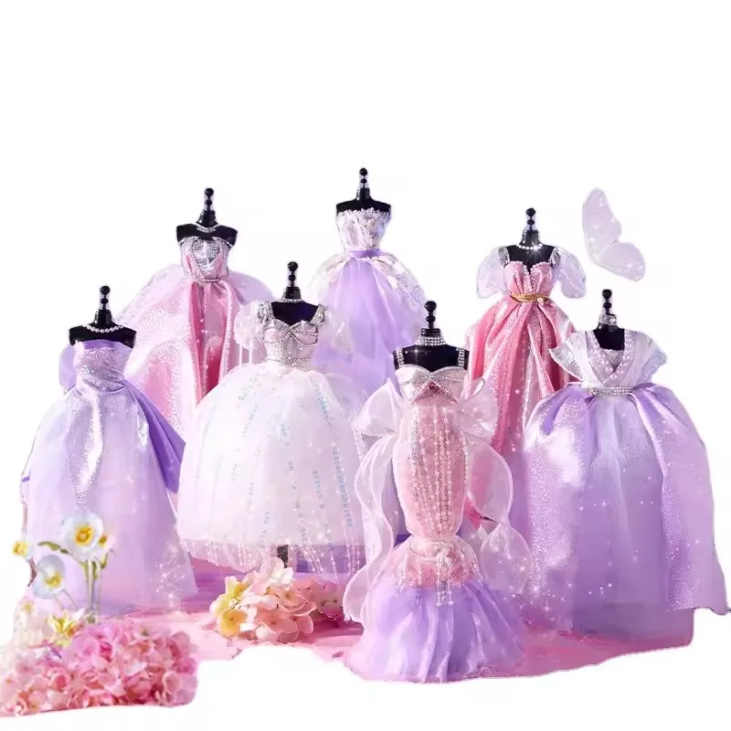 Mideer Kleding Ontwerp Huis DIY Handgemaakte Kunst En Ambacht Naaien Ambacht Voor Kind Mode Prinses Poppenkleertjes Speelgoed Kinderen Meisjes 5Y +