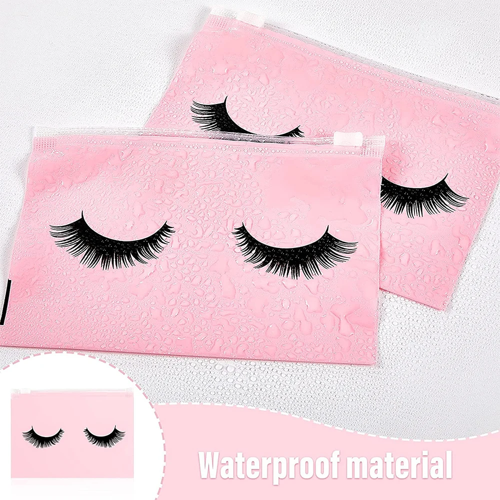 20Pcs Wimpern Nachsorge Taschen Wiederverwendbare EVA Kunststoff Make-Up Taschen Kulturbeutel Reise Lagerung Make-Up Tasche Kosmetische Wimpern Liefert