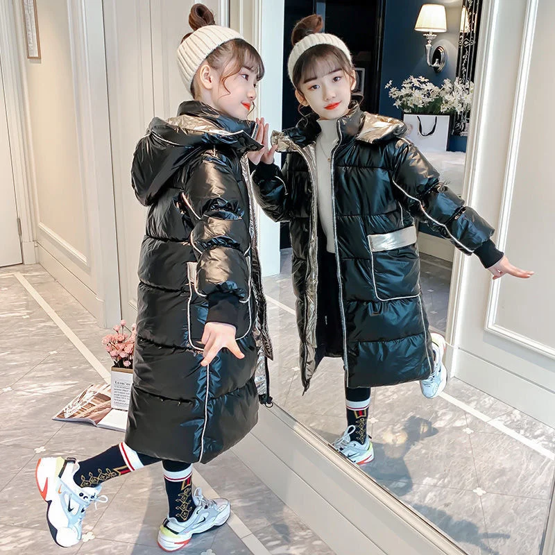 Girls Down Coat Overcoat Jacket Windbreak 2024 Beauty Plus Thicken Winter Autumn Teenagers Warm Christmas Gift Children's Clothi