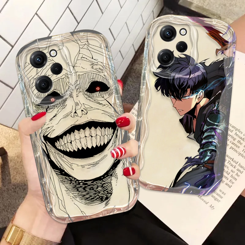 

Anime Solo Leveling Cover For Xiaomi Redmi Note 13 12 12Pro 11 10 Pro POCO F4 X3 X4 GT X5 X6 Wave Oil Phone Case