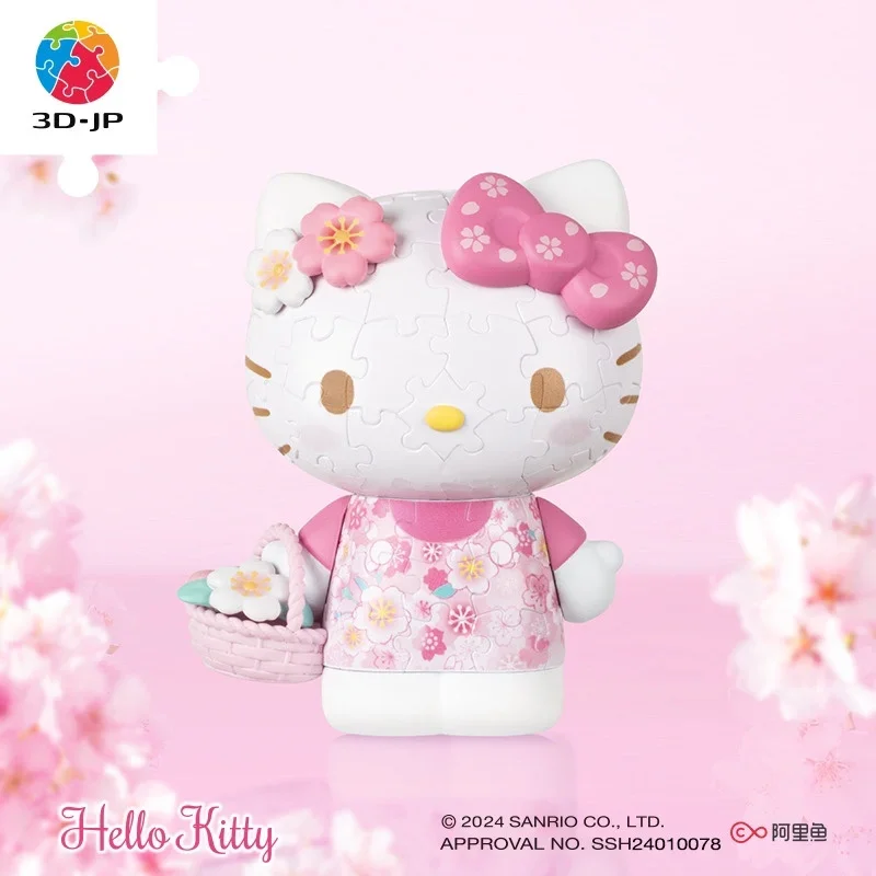 

Sanrio Hellokitty серия 50 юбилей 3d головоломка в сборе игрушка милый дом маленькие декоративные предметы Дети День рождения креативный подарок