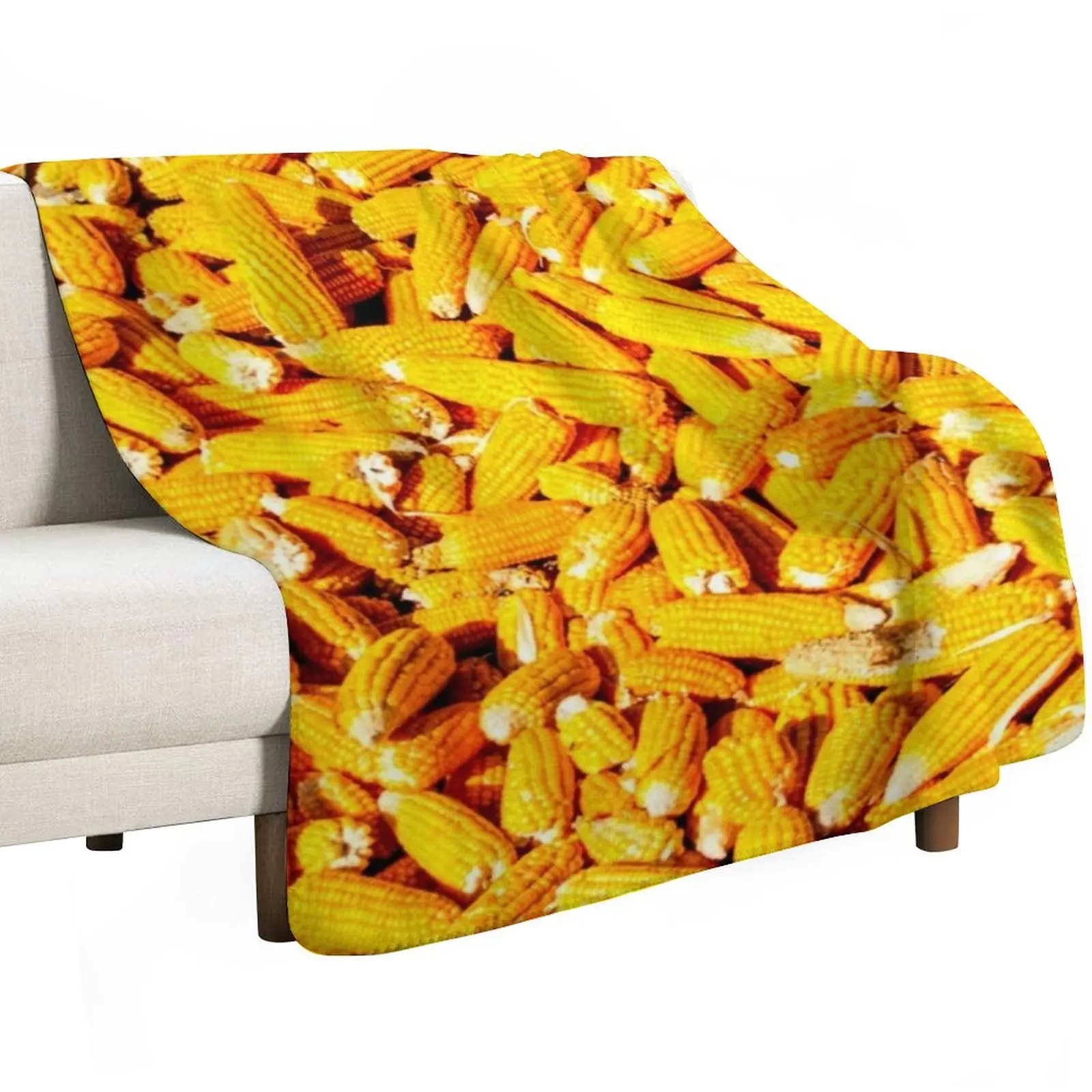 Corn on the Cob Throw Blanket Thins Hairy Soft Big blankets and throws Sofas Thermal Blankets