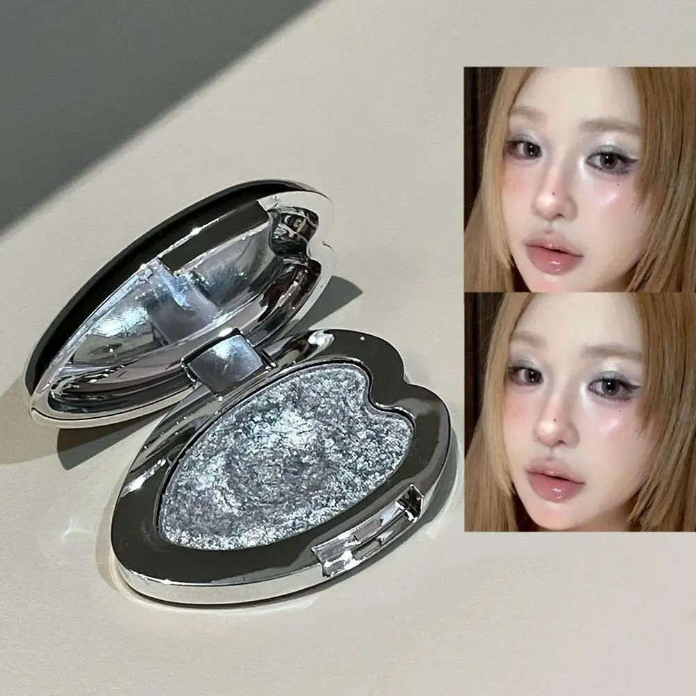 NEW Monochrome Gloss Eyeshadow Palette Punk Smoky Green Waterproof Mashed Potato Shimmer Lying Blue Eyeshadow Silkworm U8M6