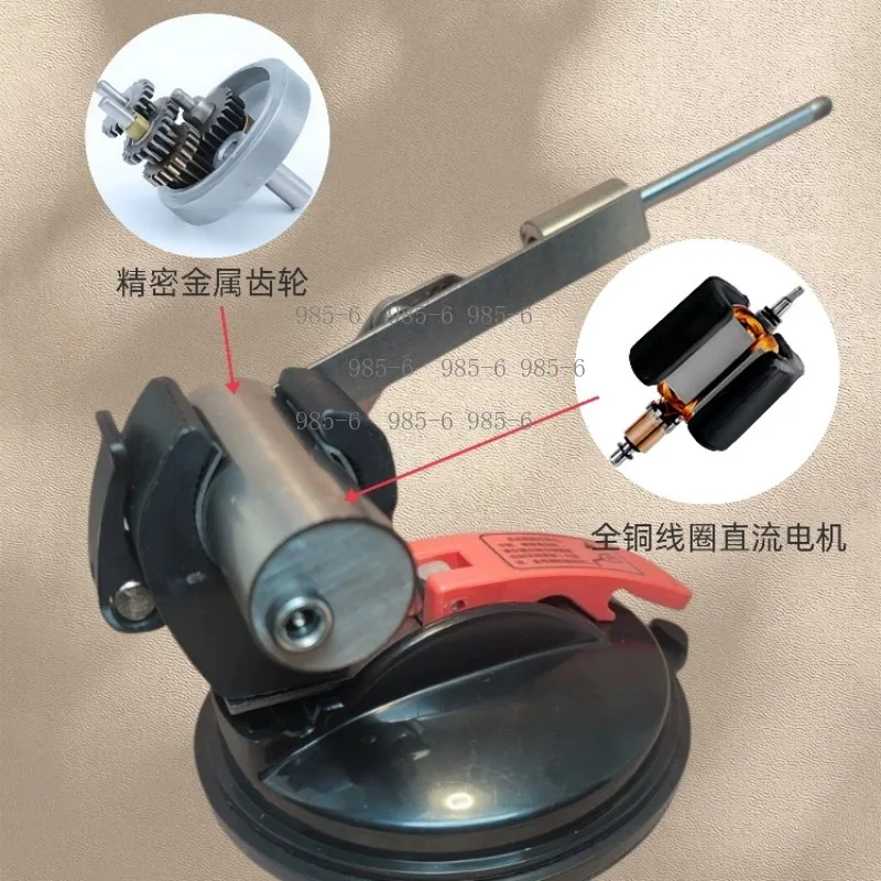 Mini telescopic motor with 45mm high thrust suction cup base, adjustable speed power supply for mechanical reciprocating motion