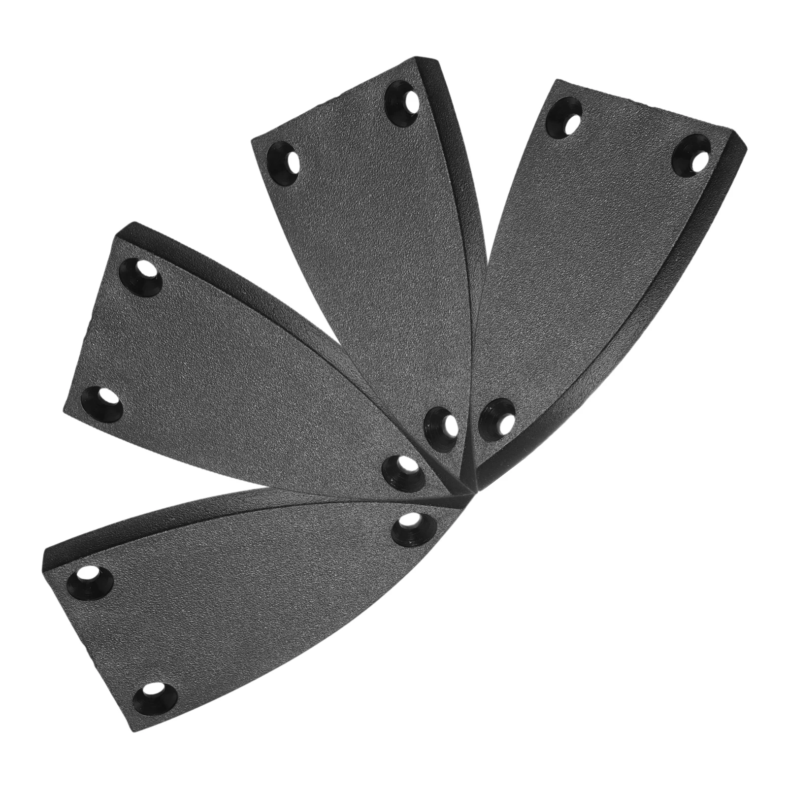 

4pcs Black Plastic Triangle Guitar Truss Rod Cover 3 Holes Replacement For Electric Guitar Parts Repair Accessories