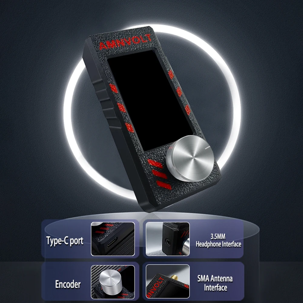 

SI4732 LSB USB AM FM FM/AM Radio 1.9inch IPS Screen Mini Pocket Radio with Antenna Portable Radio