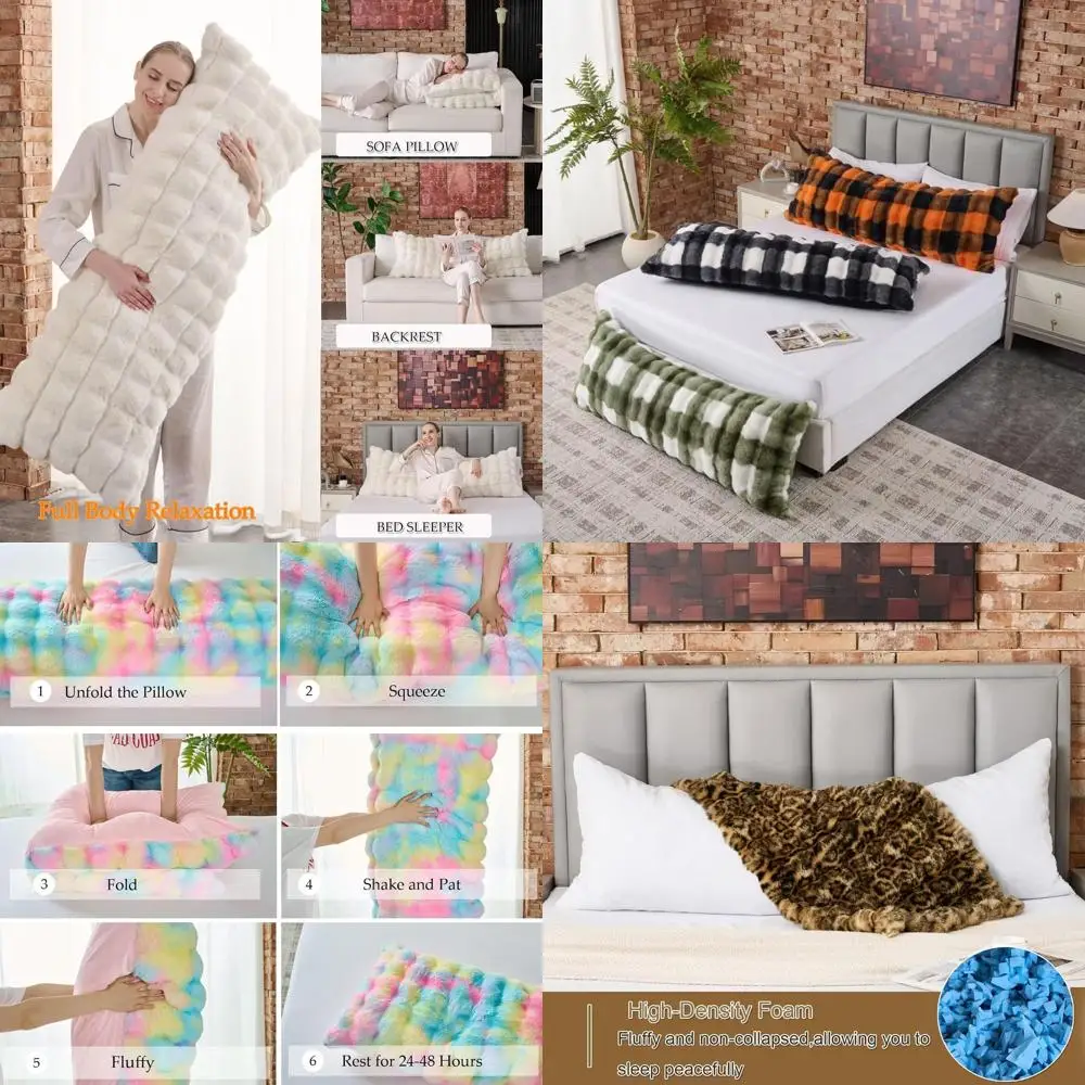 

Плюшевая подушка-валик с молнией, декоративная, длинная 20x54, бежевая, для сна на боку и поддержки при беременности