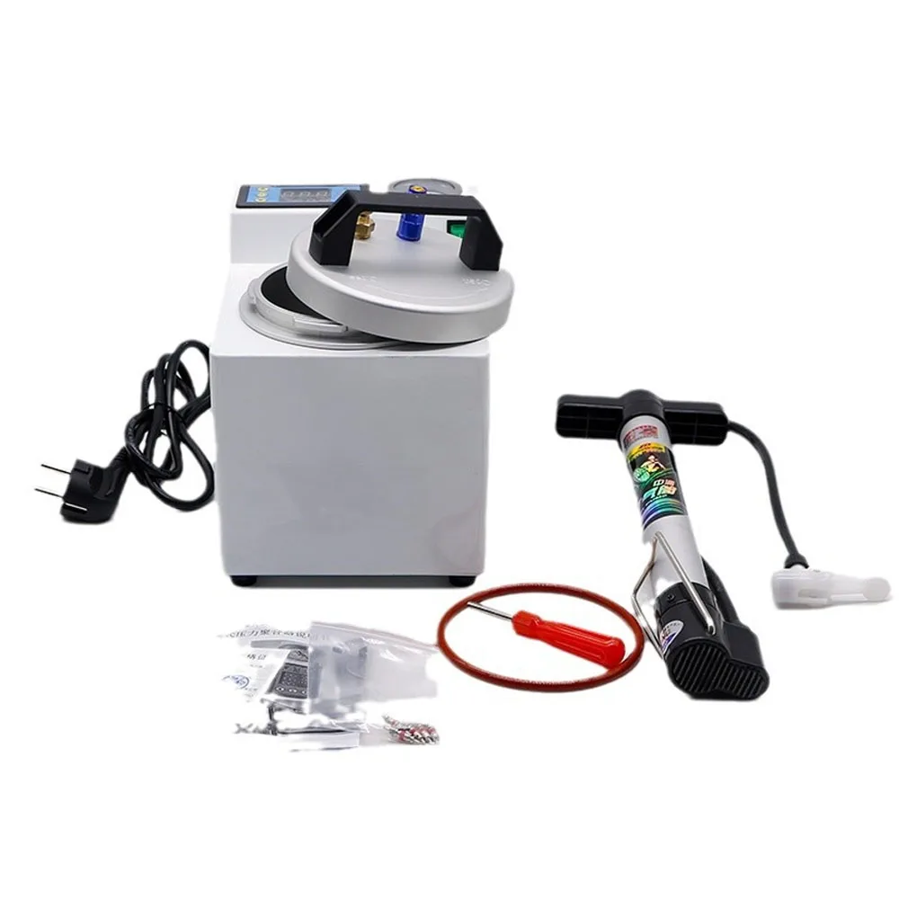 Dental Lab Automatic Polymerizer Portable Curing Pressure Pot Polymerizing Digital Display Adsorption Silicone Rubber RepairTool