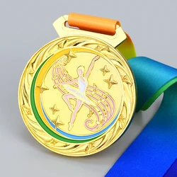 Dance Competition Games Medals Souvenir Fans Metal Medal Ballet Competition Medals School Sport Match Award Nice Gift For Kids