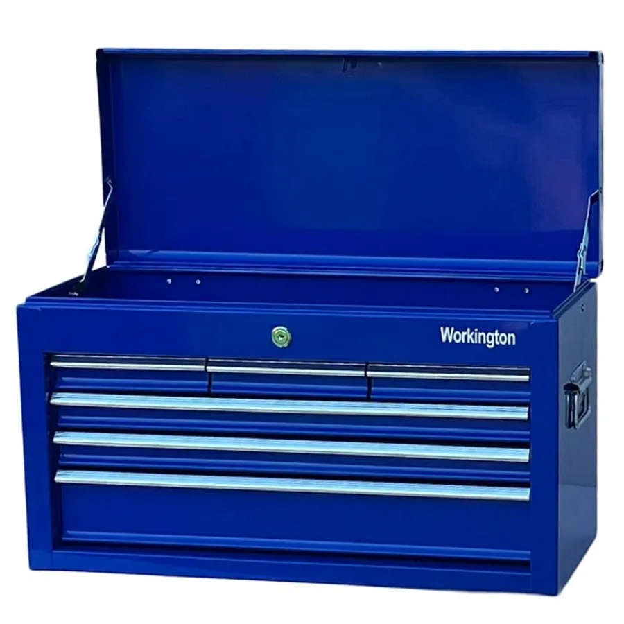 

Portable Metal Tool Chest with 6 Drawers 24" 6-Drawer Tool Chest Cabinet with Ball Bearing Drawer Slides Steel Tool Storage Box