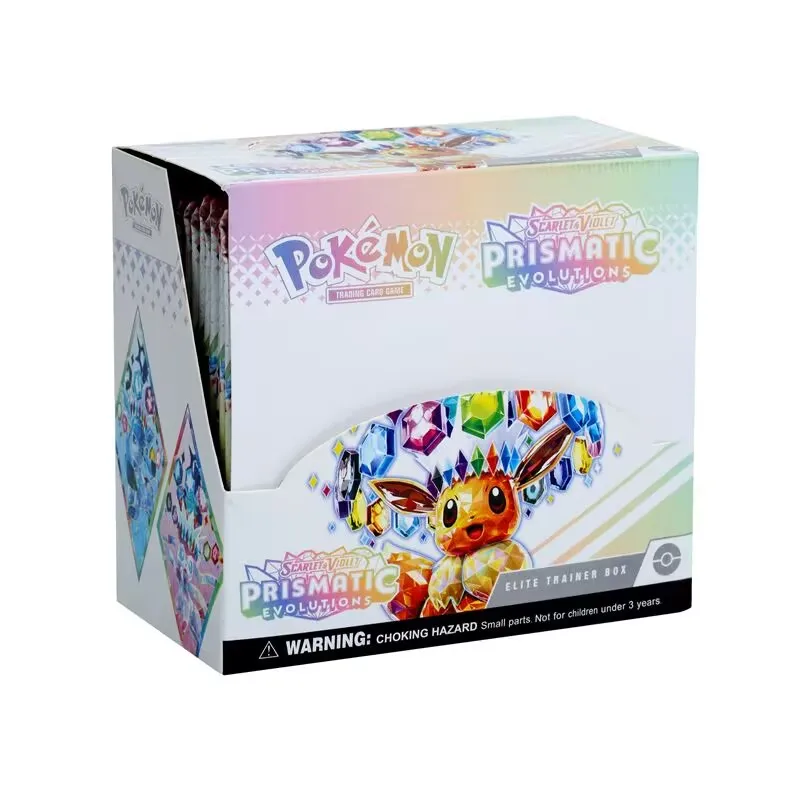 Prismatische Evolutions 360 stuks Pokemon-kaart Engelse Booster Battle Transactiekaart Transactiecadeaukaart