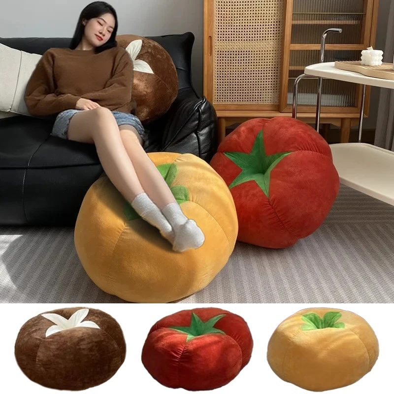 

1PC Floor Seat Cushion Tomato-Shaped Suitable for Meditation Yoga Round Seat Pad Mat Pouf Sofa Chair Bed Car Seats Cushion 방석 쿠션