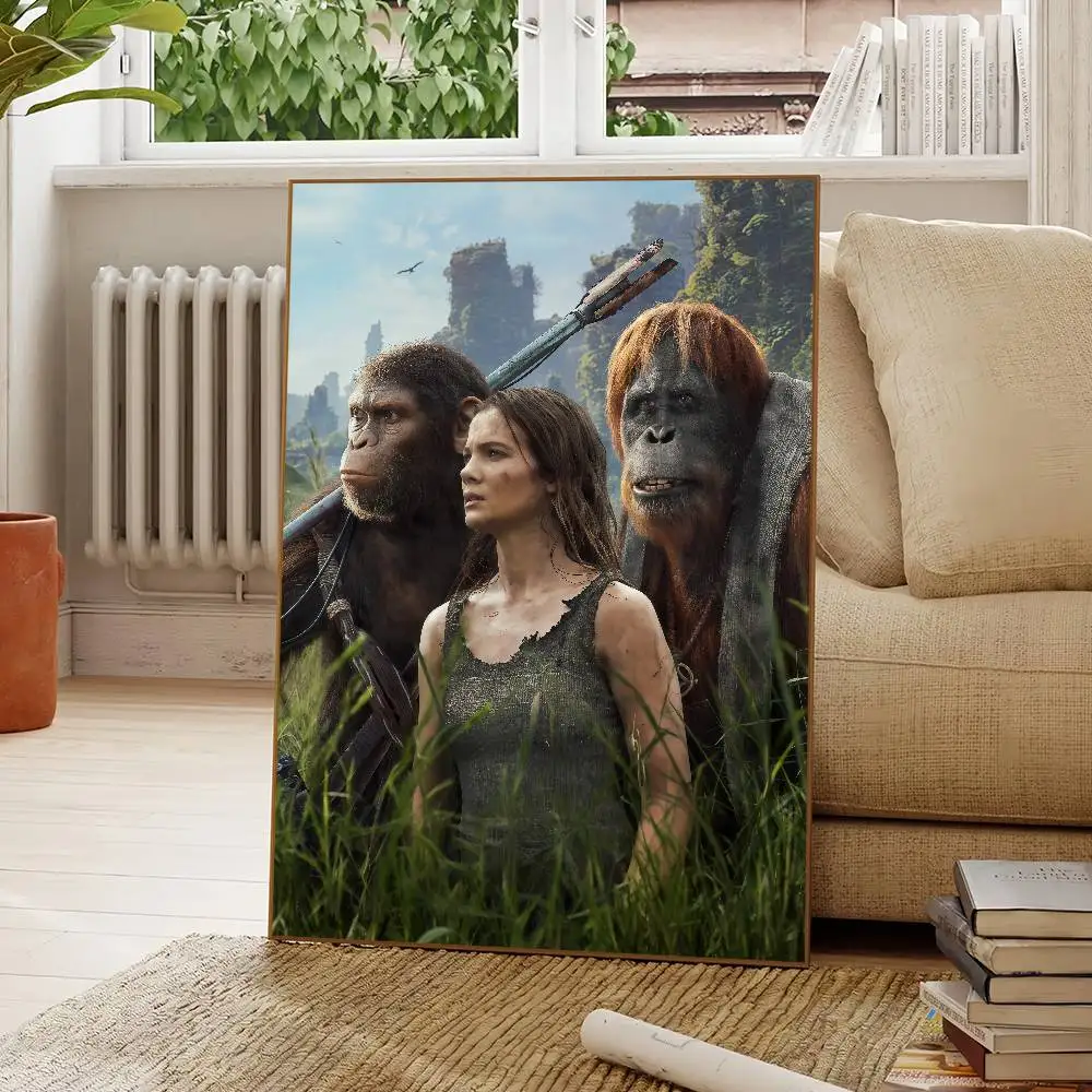 Movie Rise of the Planet of the Apes Poster Wall Canvas Painting for Club Living Room Home Decor - view 6
