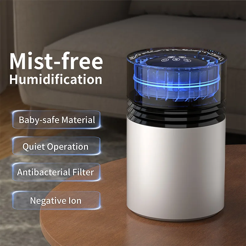 New mist-free humidifier negative ion air purification humidifier three-speed adjustment 2.5L large capacity