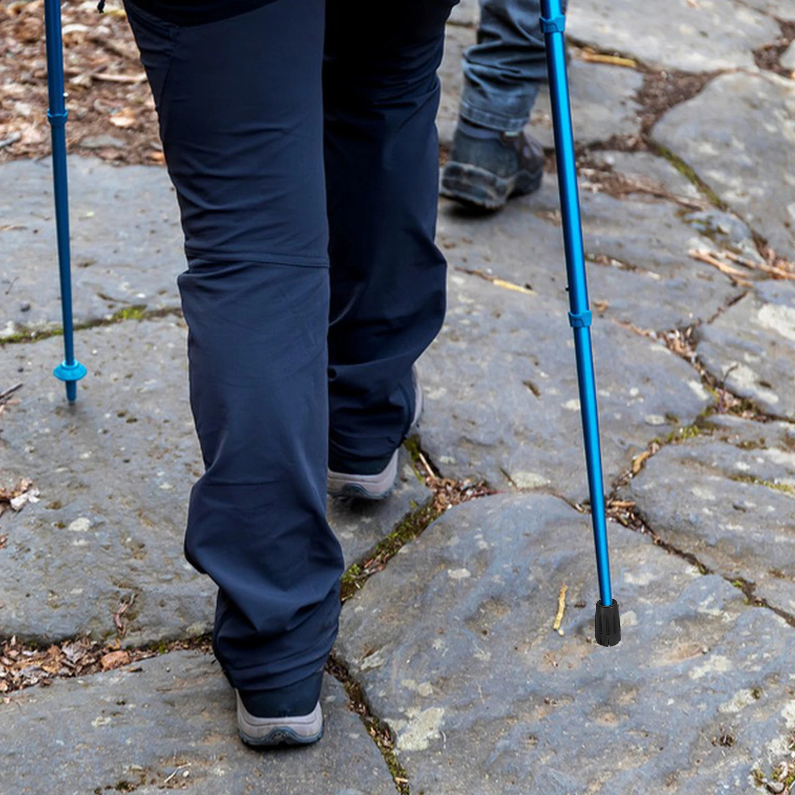 6 قطعة نصائح القطب الرحلات استبدال المشي لمسافات طويلة عصا للمشي ينتهي دائم البلاستيكية قصب نصائح للرحلات في الهواء الطلق التنزه القطب الملحقات #5