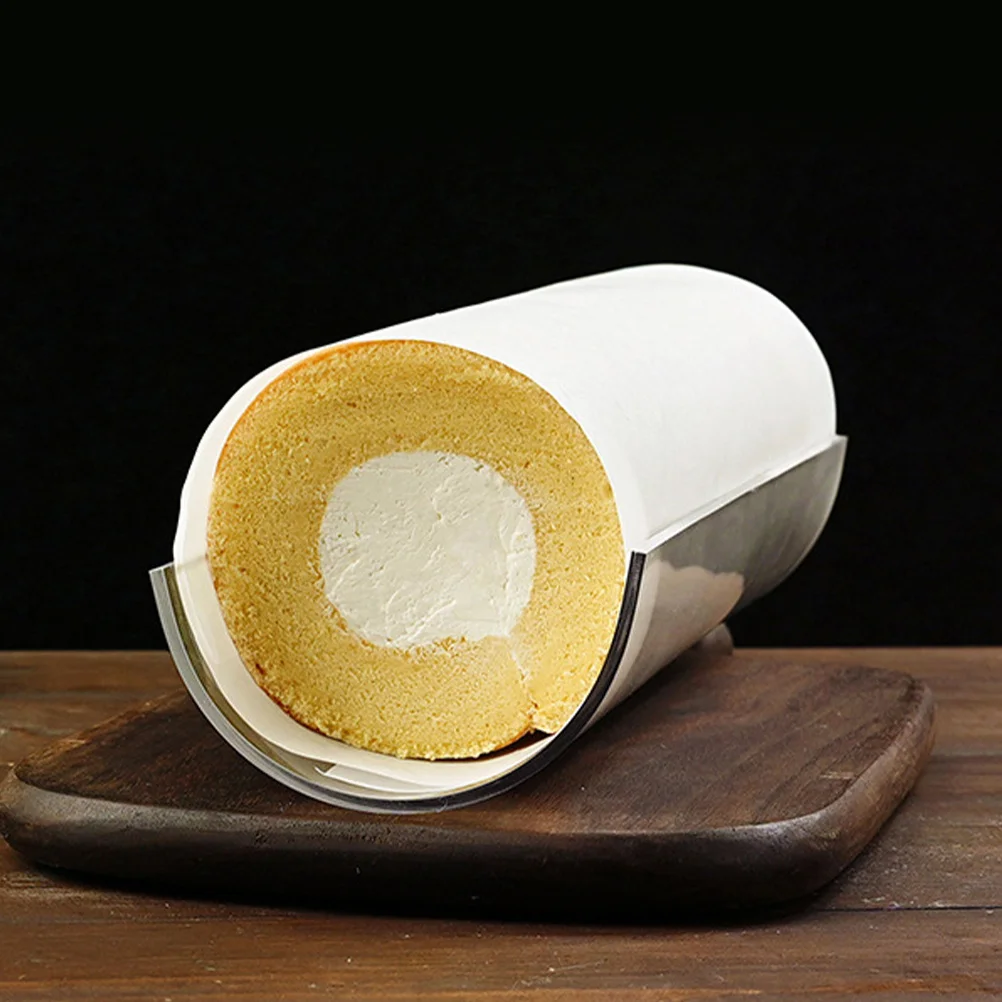 

2Pcs Cake Roll Mold Transparent Acrylic U-Shaped Baking Tool for Home Dessert Making Easy Demoulding Cake