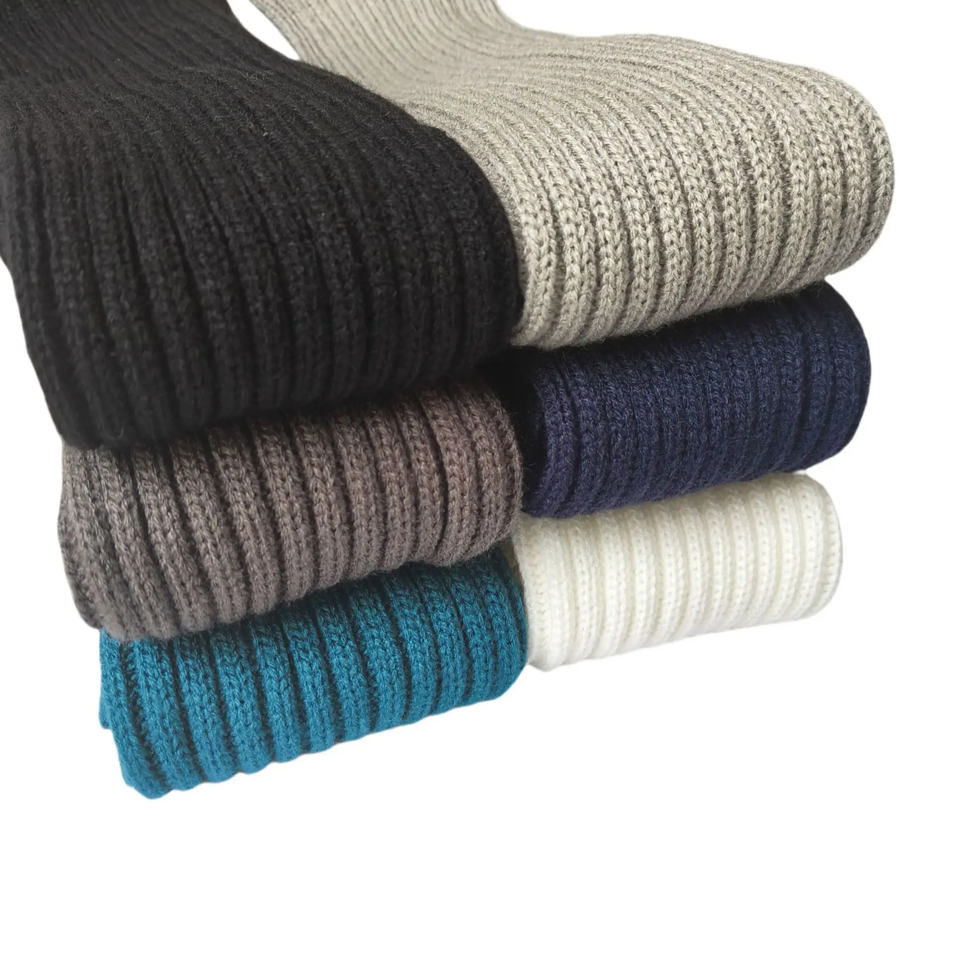 جوارب يوجا صوفية سميكة ودافئة للنساء مقاس 70 سم لخريف وشتاء مناسبة لخلع الملابس وممارسة اليوغا