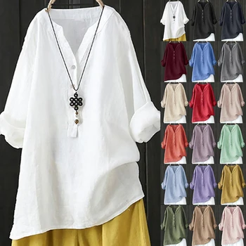 3XL 4XL 5XL Plus Size Donna Top 2024 Estate Manica 3/4 T-shi...