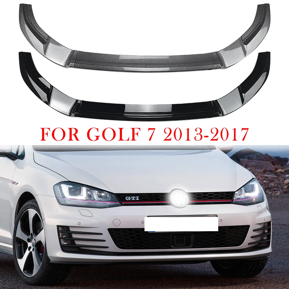 

For Volkswagen Golf 7 2013-2017 Car Front Bumper Canard Lip Car Accessories Spoiler Splitter Protector Cover Car Body Kits