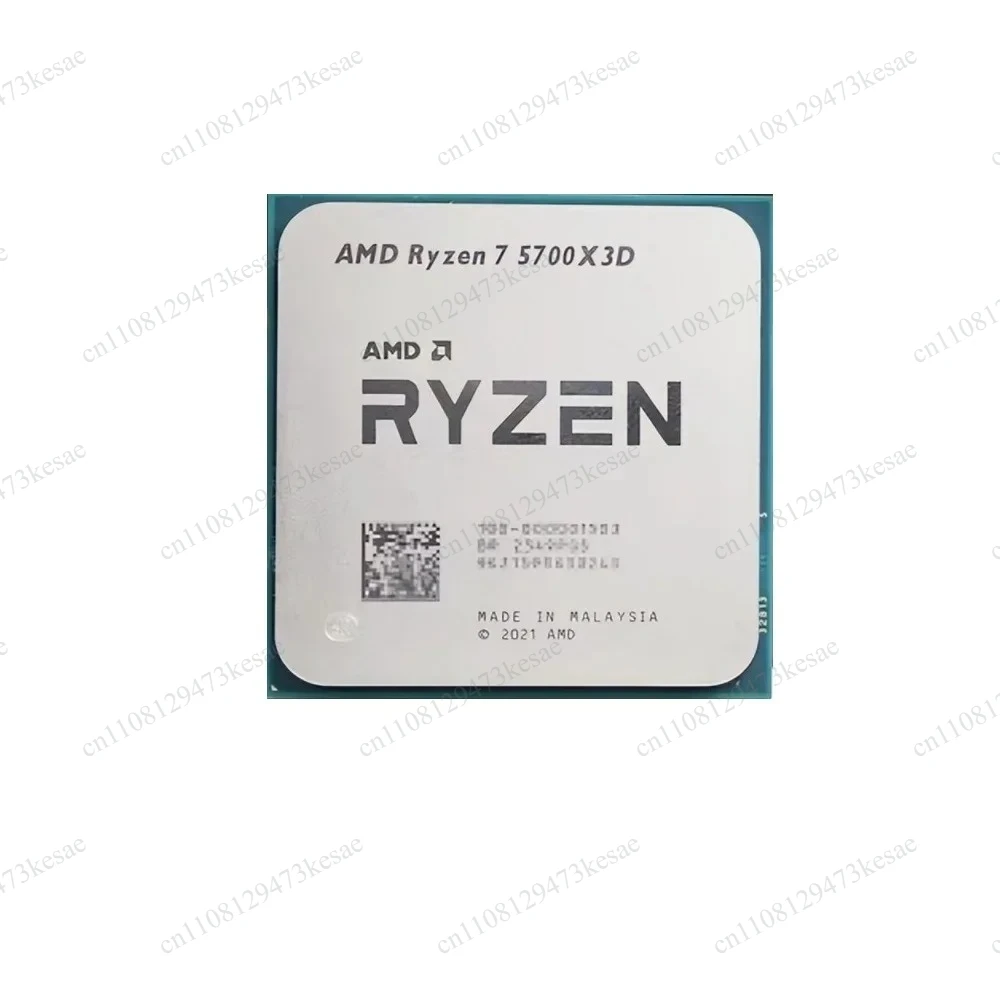 for Ryzen 7 5700X3D 8 Core 16 Thread 3.0GHz 4.1GHz Turbo 96MB L3 Cache 105W AM4 3D V-Cache Desktop CPU Gaming Processor