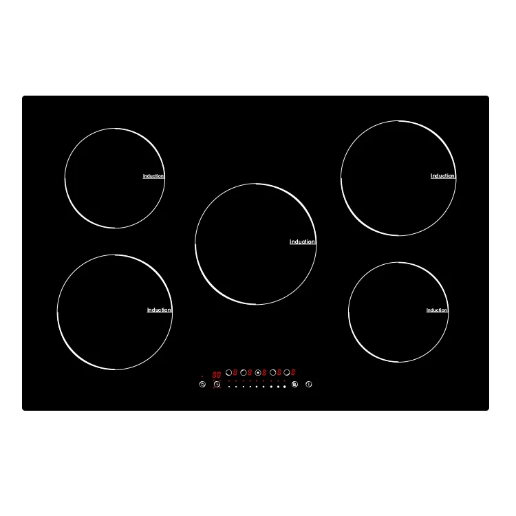 Home Induction Cooktop Portable 8600W Touch Control 9 Power Levels Ceramic Glass Panel Fast Boiling Safe Kitchen