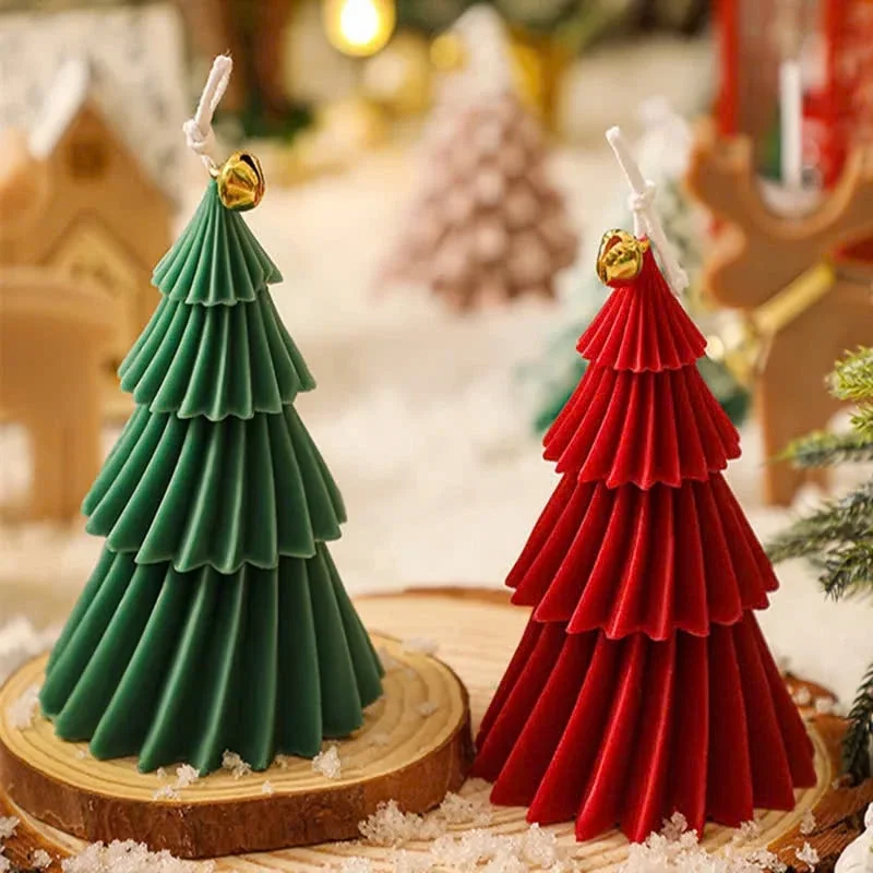 Weihnachtsbaum-Duftkerzen Aromatherapie-Kerzen Handgemachte DIY Weihnachtsgeschenke Festliche Heimdekoration
