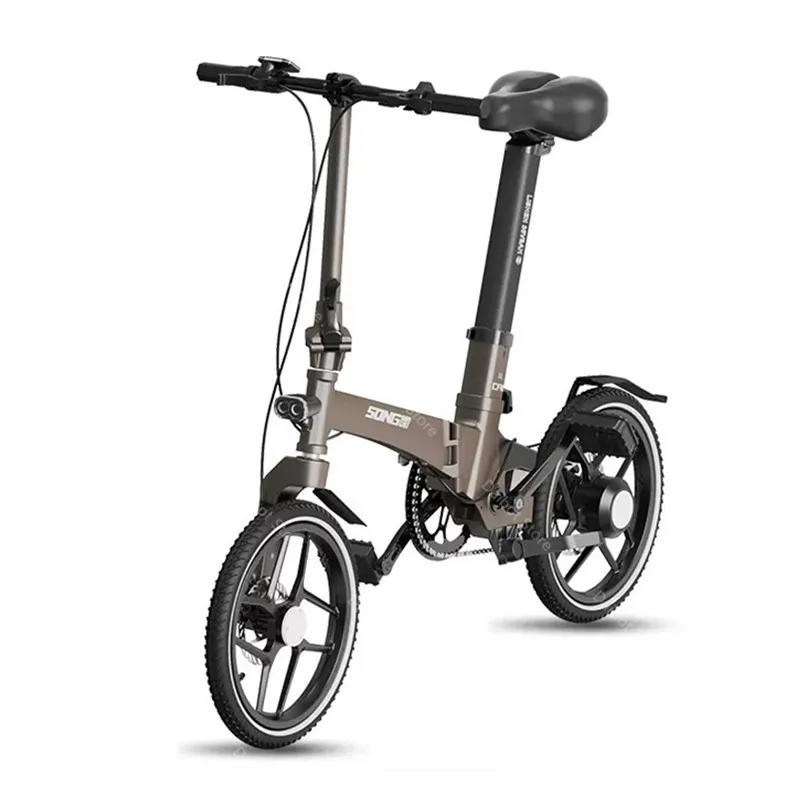 Mini Folding Electric Bike for Adults, Portable Bicycle, Waterproof, 17kg Only, 16 Inch, 36V, 40km, 250W