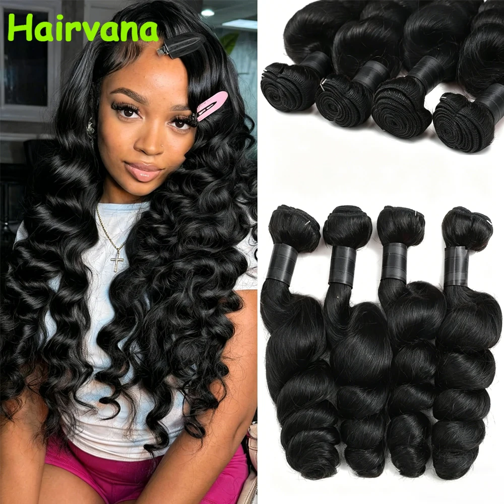 

16A Loose Deep Wave Bundles 5Pcs 300g Brazilian Deep Wave Human Hair Bundles Raw Virgin Unprocessed Human Hair Extensions