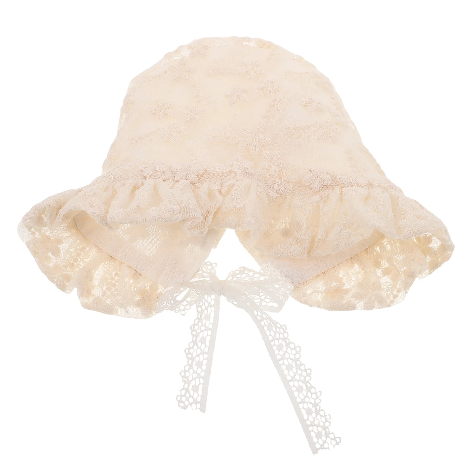

Кружевной капот для маленьких девочек, мягкая и легкая летняя шляпа, нежная дышащая ткань, уличная шляпа от солнца в стиле принцессы, детская шляпа от солнца