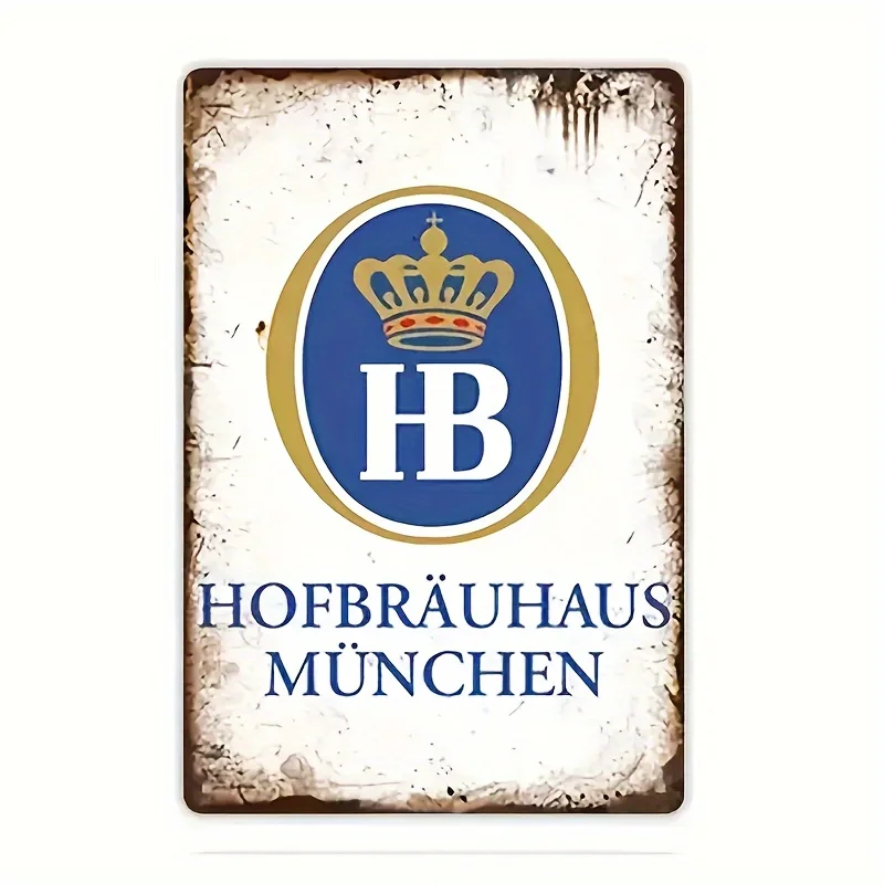Hofbrauhaus Bier-Schild Stein München Hb Metallschild