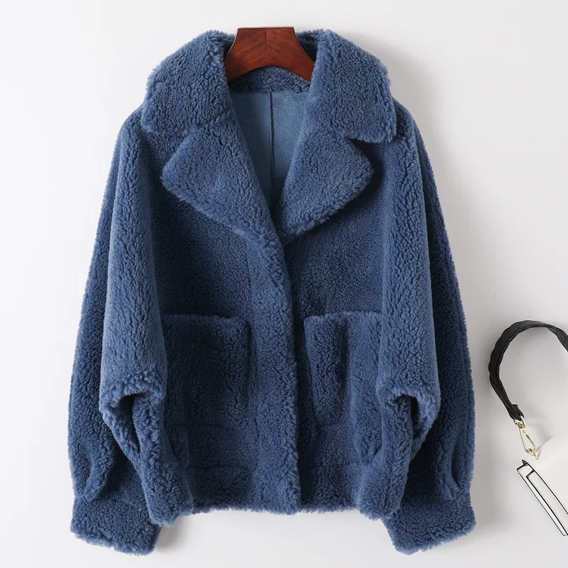 2026 Winter New Fur Sheep Shearing Coat Women Thicken Warm Long Sleeve Fur Integrated Lamb Wool Coat Ladies Overcoat