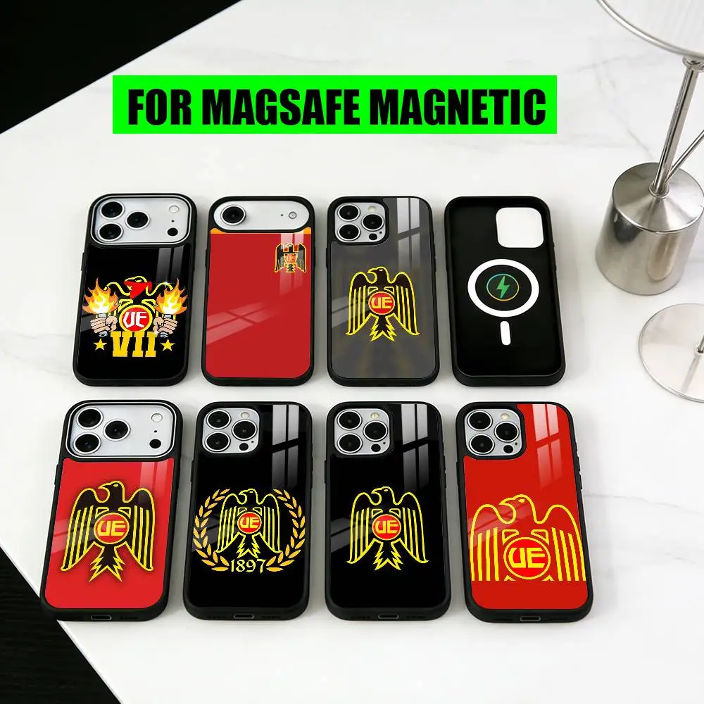 

Fashion Art U-Union E-Espanola Phone Case For iPhone17,16,15,14,13,12,11 Plus,Pro Magnetic For Magsafe Wireless Charging