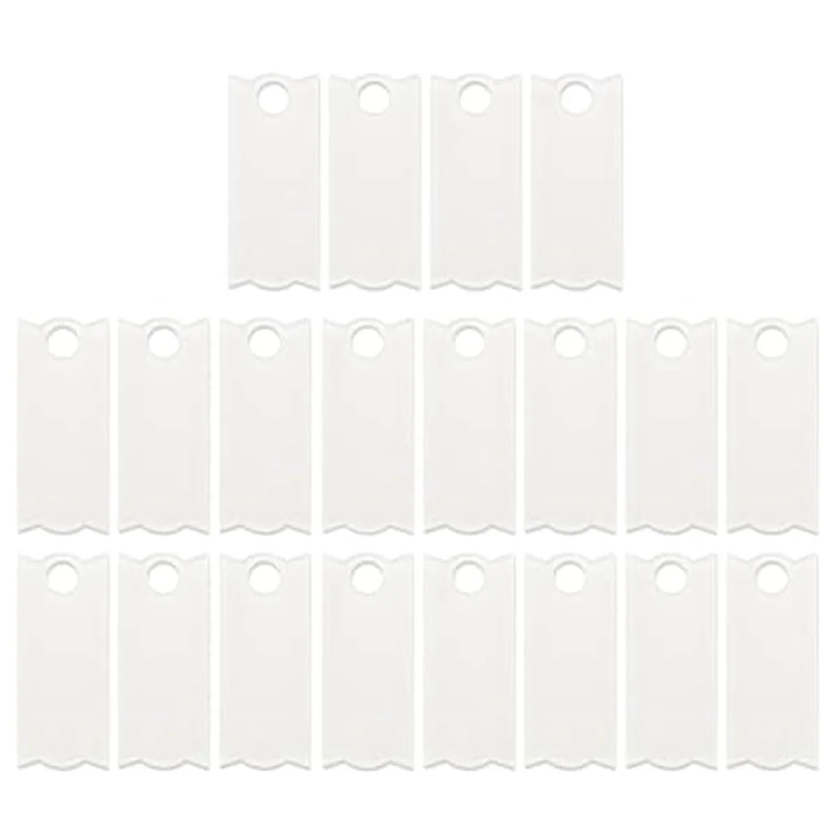 

A69F-20 шт., сублимационный акриловый держатель для именных табличек, заготовки для стаканов на 40 унций, персонализированная именная бирка, крышка чашки, декоративная деталь