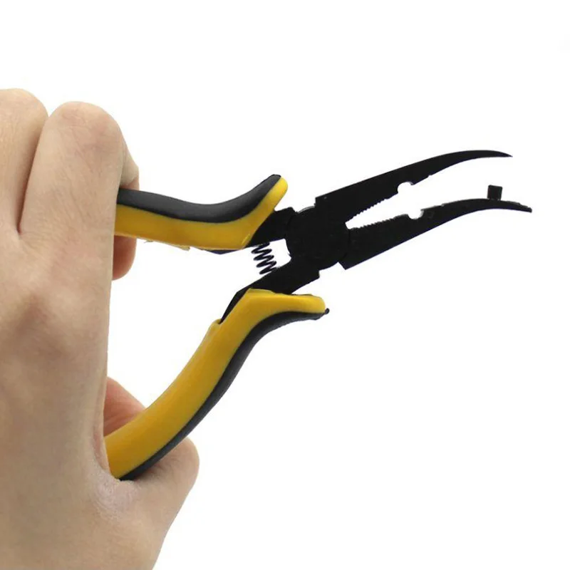 FMT Black Steel Long Nose Ball Link Plier Oblique Head Shear RC Toy Model Helicopter Airplane Car Maintenance DebuggingTool