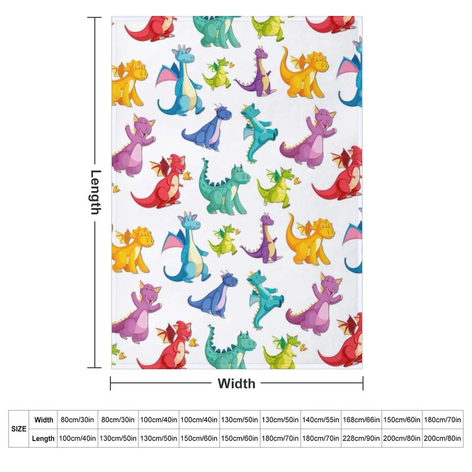 Dragon Fire Pattern Throw Blanket Weighted For Sofa Thin Comforter for sofa For Baby Flannels Blankets