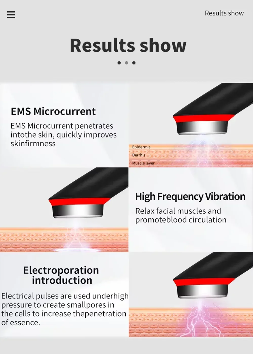 7 ألوان EMS مكركرنت مدلك الوجه Age-R الداعم برو المضادة للتجاعيد رفع جهاز الاستخدام المنزلي أداة الجمال للعناية بالبشرة وتجديد شبابها #6