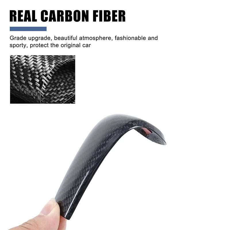 

1 шт., настоящее углеродное волокно для Toyota Cruiser Prado J150 150 2010-2017, Стайлинг автомобиля, защитный чехол, аксессуары для интерьера