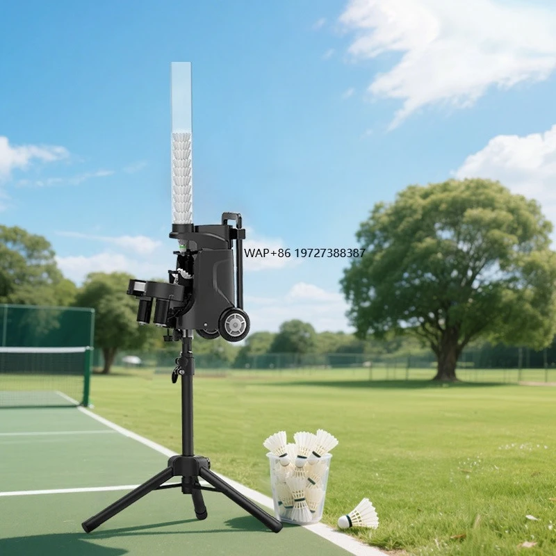 PB MINI PRO Heißer Verkauf Kompakter Mini-Badminton-Federball-Werfer mit App-Fernbedienung für Solo-Übungen überall