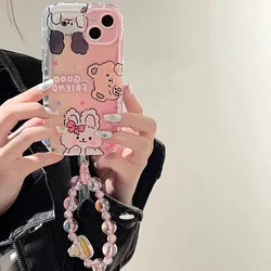 TD163 Cute Rabbit Bear For Realme 3i 5I 6S 7 8 NEO2 GT2 Pro Master Edition NARZO 50i 30 PRO Case DIY TPU Soft Cover