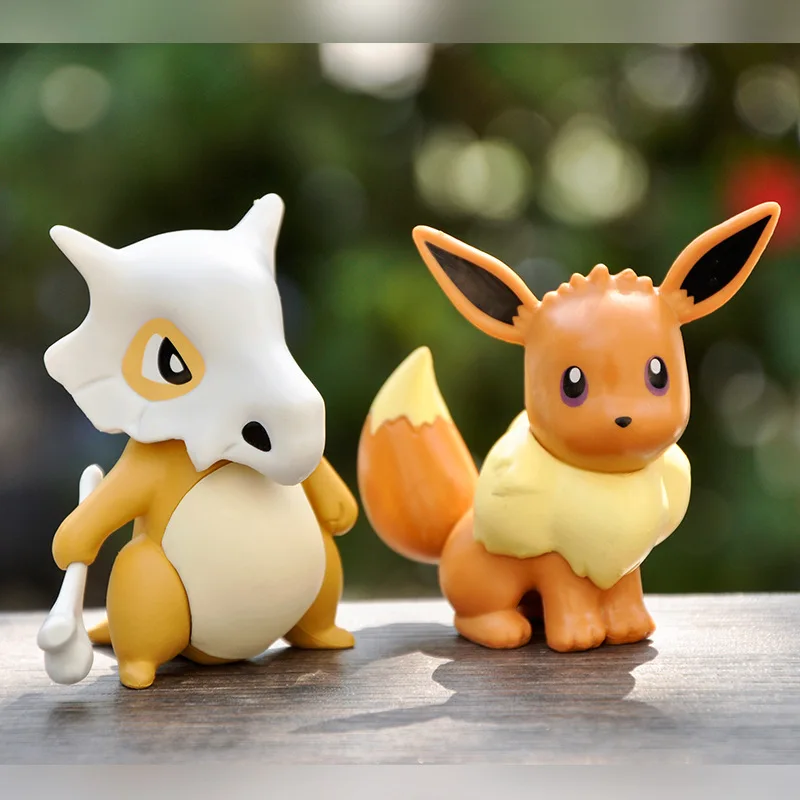 Animacja Pokemon Model postaci śliczny Pikachu Eevee lalka pulpit duża dekoracja samochodu ozdoba prezent dla dzieci