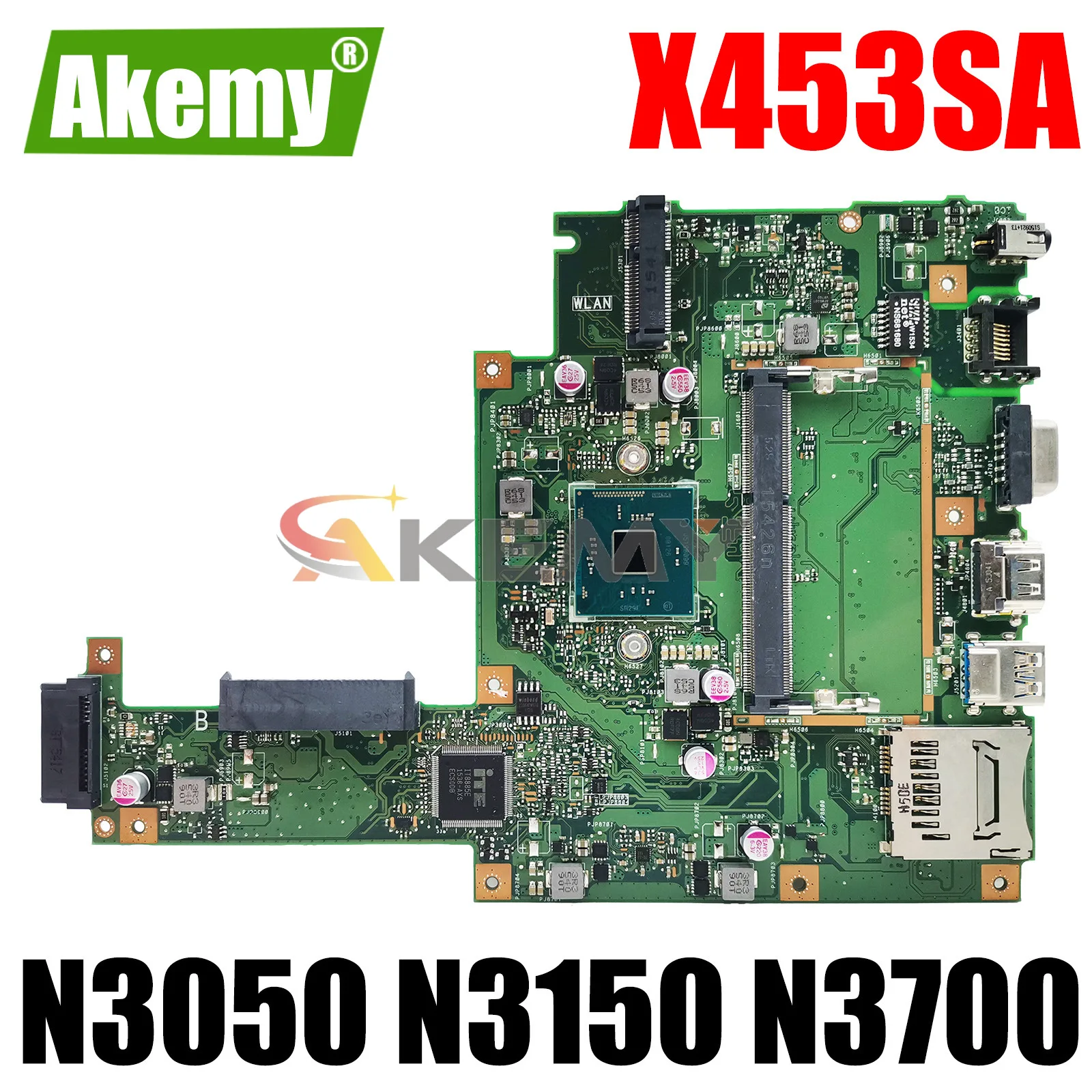 

X453SA Mainboard For Asus X453SA X453S X453 F453S X403S X403SA Laptop Motherboard With N3050 N3150 N3700 CPU Fully Tested OK