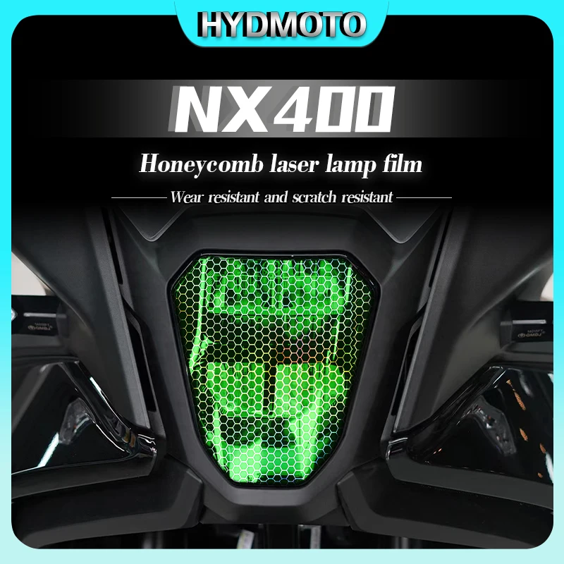 

For Honda NX400 transparent headlights taillights honeycomb laser light film protective film stickers modification accessories