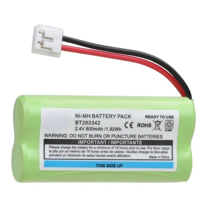 2.4V 800mAh BT183342 BT283342 NIMH Rechargeable Battery for VTech BT166342 BT266342 CS6114 CS6419 CS6719 TL90070 AT&T EL52300
